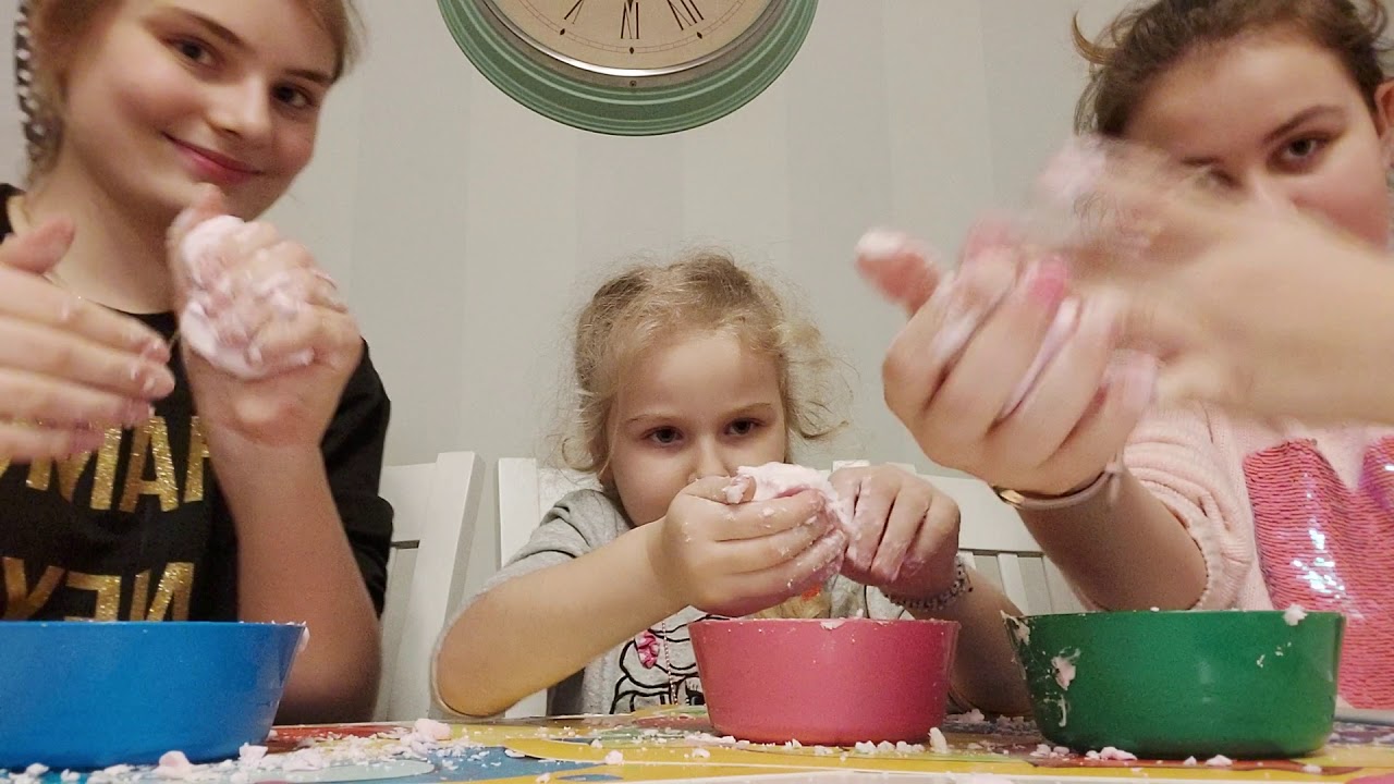 Slime z mąki ziemniaczanej i płynu do naczyń - YouTube Domowy Slime Z Maki Ziemniaczanej