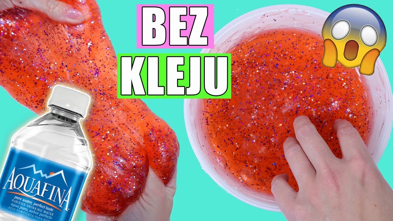 SLIME Z WODY 💦 Slime bez kleju, bez boraksu, bez maseczki! Galaretkowy Jak Zrobic Slime W Domu Bez Kleju