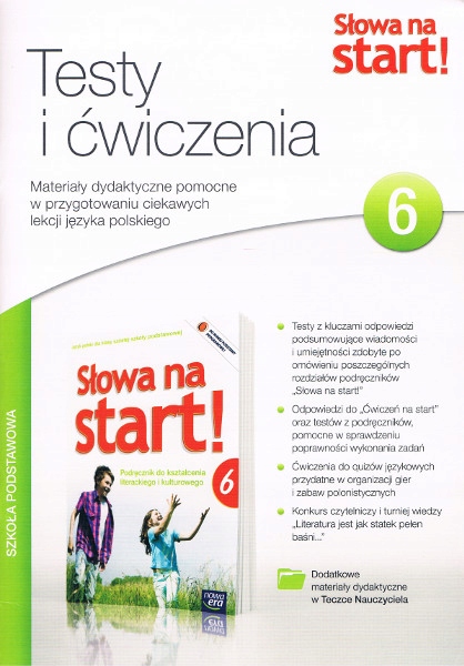 Słowa na start ! 6 - Testy i ćwiczenia SPRAWDZIANY - 7552733458 Nowe Slowa Na Start Klasa 6