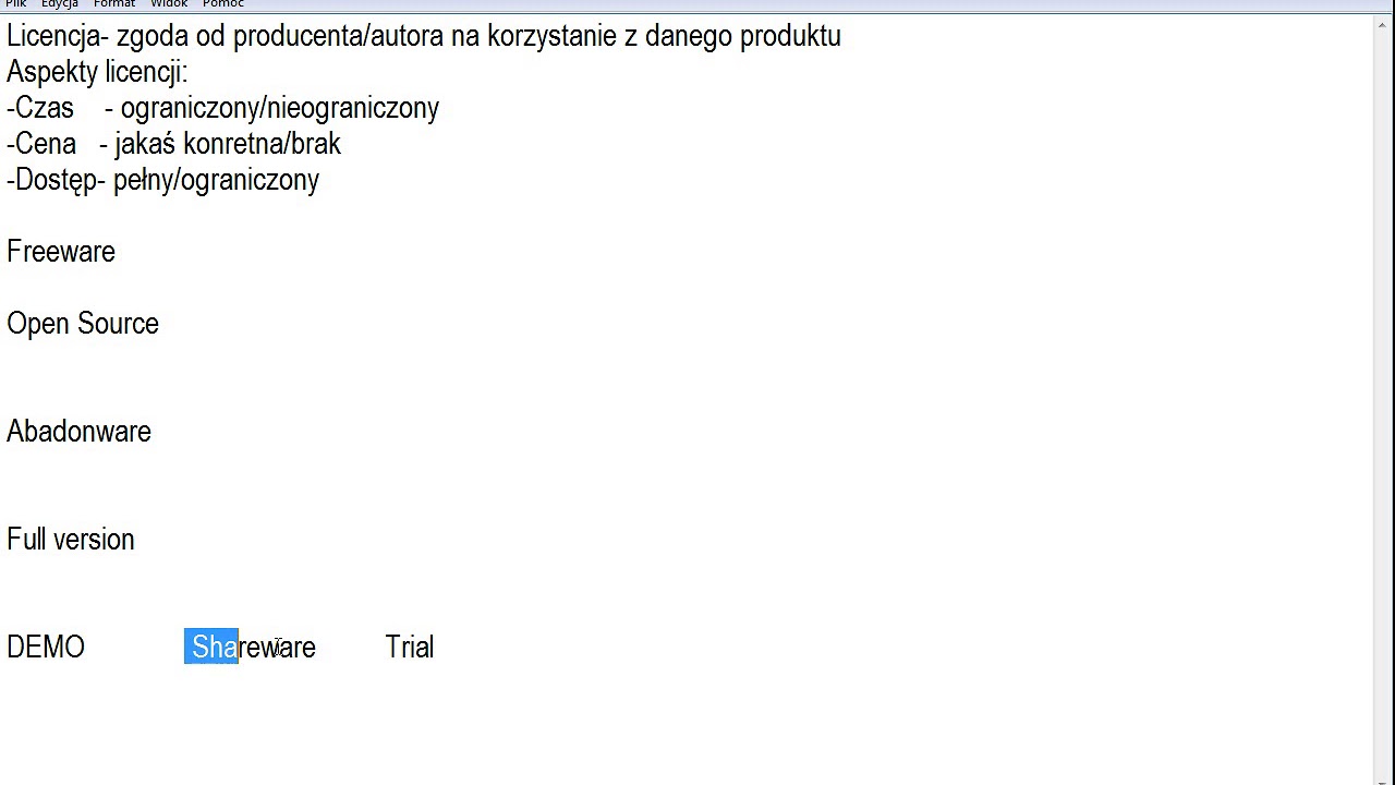 Słowniczek Informatyka 5# Licencja oprogramowania - YouTube Licencja Wolnego I Otwartego Oprogramowania To Licencja