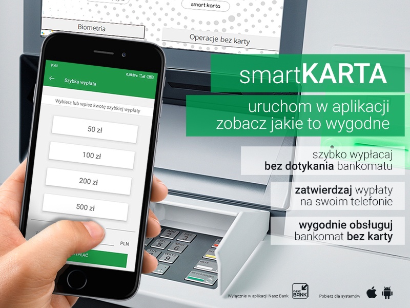 smartKARTA wypłata z bankomatu bez karty Getin Bank Wyplata Z Bankomatu