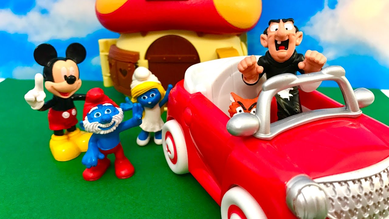 Smerfy i Myszka Miki Bajka po Polsku - Gargamel i auto Mikiego - Klub Klub Myszki Miki Bajka Po Polsku