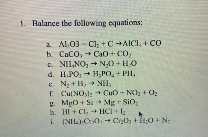 Al2o3 C Cl2 Co Alcl3