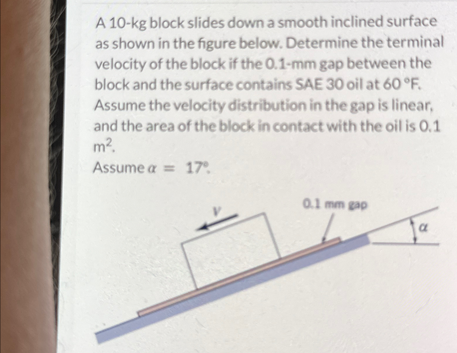 Solved A 10-kg block slides down a smooth inclined surface | Chegg.com A 10 Kg Block Slides Down A Smooth Inclined Surface