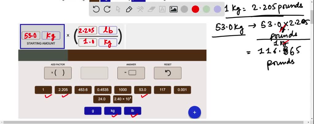 SOLVED: A large stone weighs 53.0 kg How many| pounds does it weigh A Large Stone Weighs 53 0 Kg