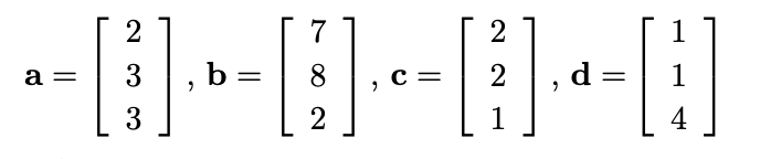 Solved a=⎣⎡233⎦⎤,b=⎣⎡782⎦⎤,c=⎣⎡221⎦⎤,d=⎣⎡114⎦⎤c1a+c2c+c3d=b | Chegg.com Ile Jest Kofeiny W łyżeczce Kawy