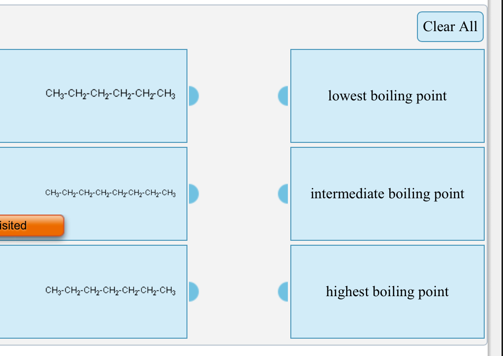 Arrange The Following Compounds In Order Of Increasing Boiling Point