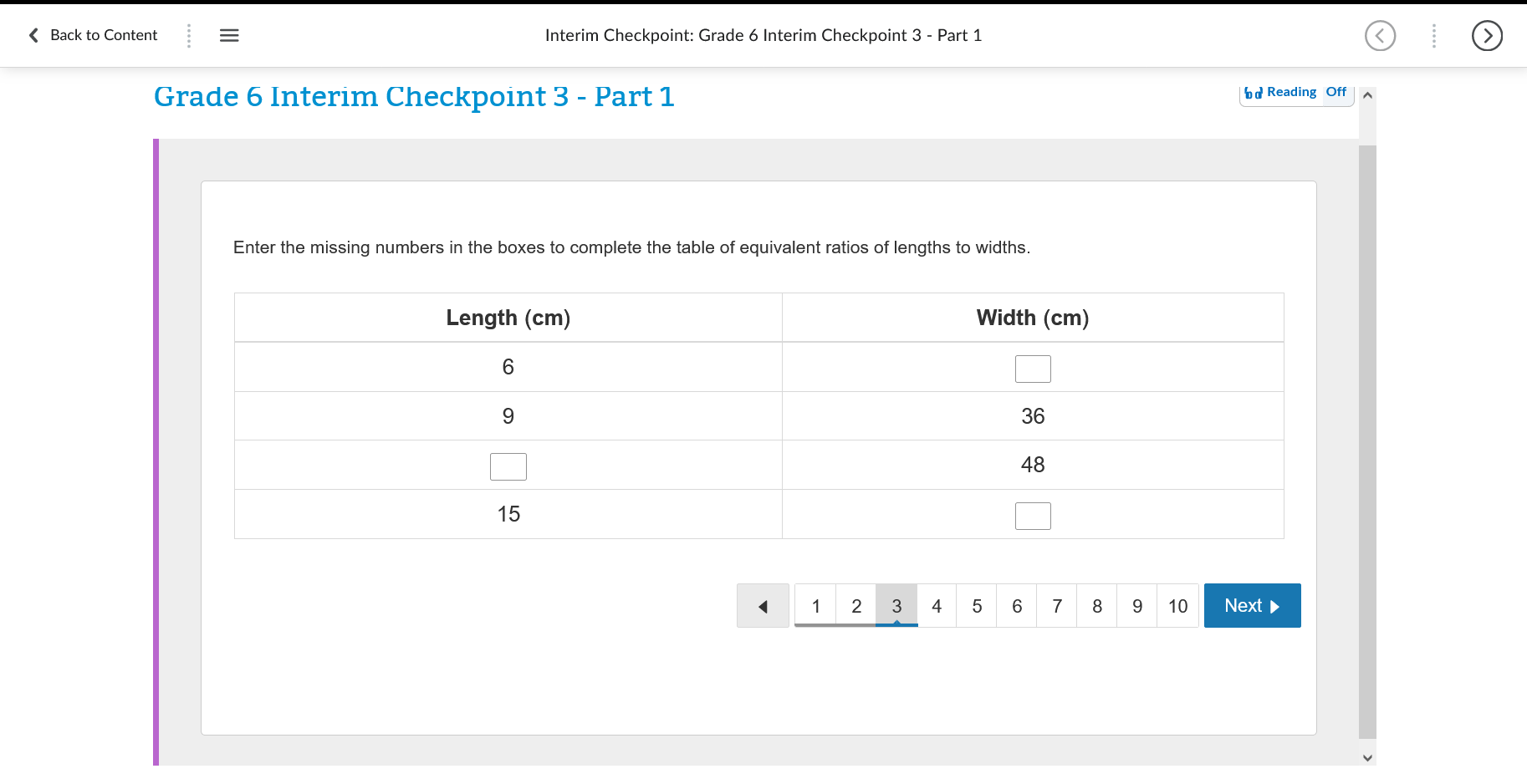 SOLVED: Back to Content Interim Checkpoint: Grade 6 Interim Checkpoint Interim Checkpoint English 10 Checkpoint 2 Part 1