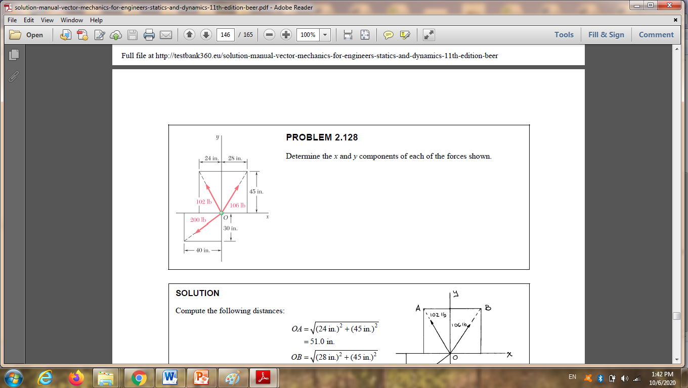 Solved | Chegg.com Vector Mechanics For Engineers 8th Edition Solution Manual Pdf