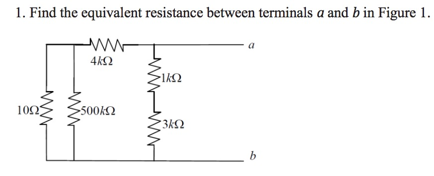 Find The Equivalent Resistance Between Terminals A And B