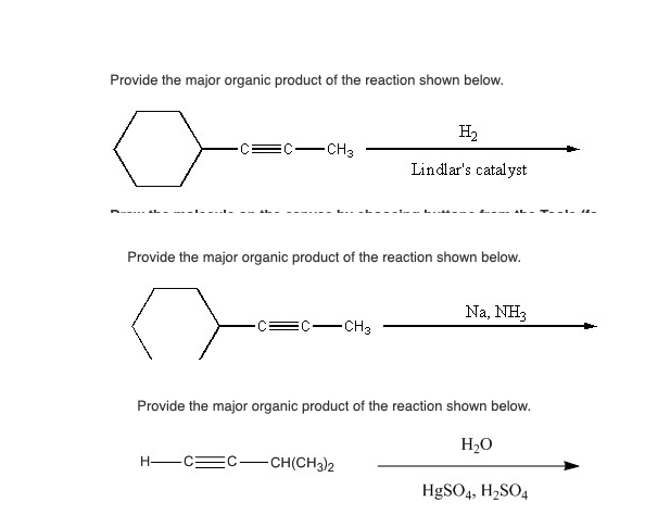 Provide The Major Organic Product Of The Reaction Shown