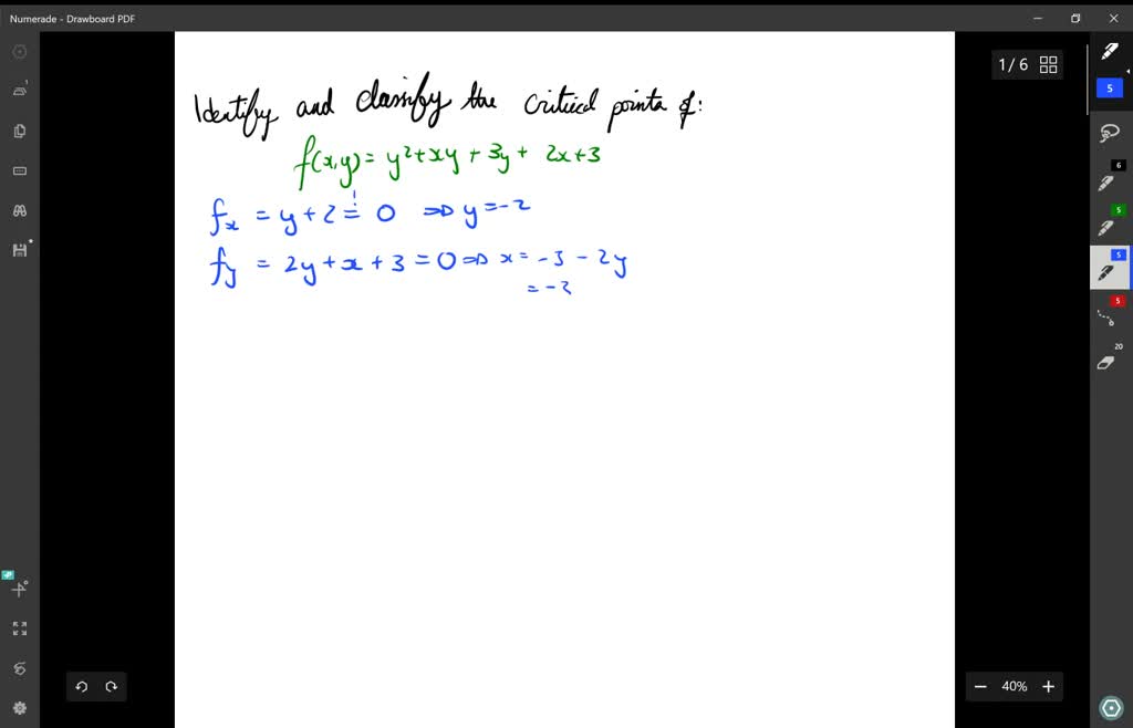 SOLVED:For the following exercises, use the second derivative test to Derivative Of X 2 Y 2 1