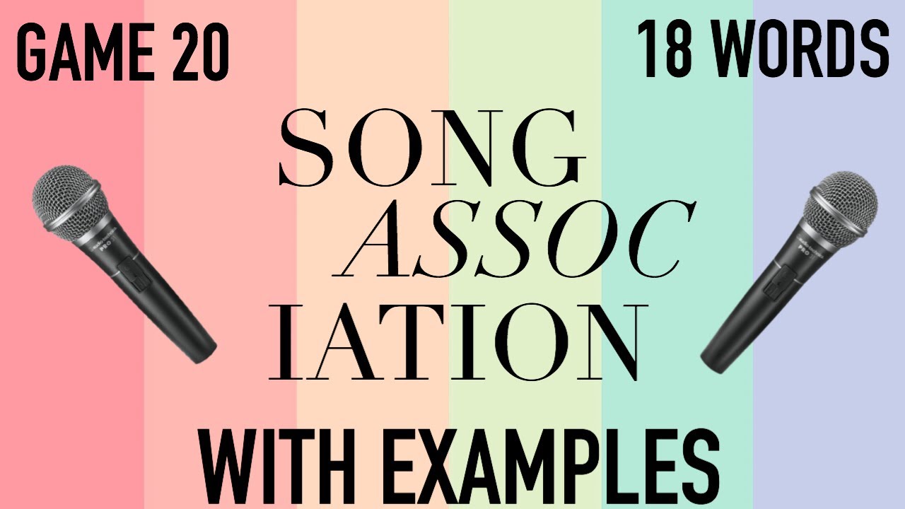 Song Association Game Words (WITH EXAMPLES) Game 20 - YouTube Song Association Game Words List