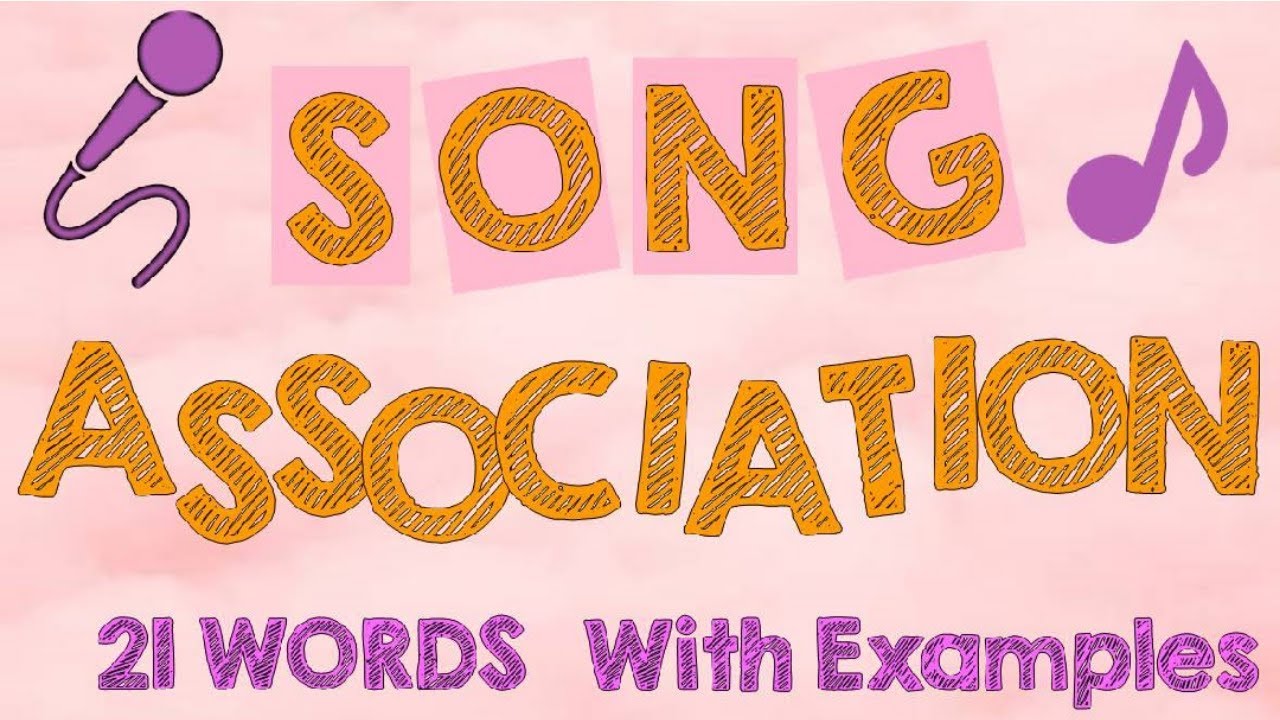 Song Word Association Game List / ESL beach word association game. A Song Association Game Words List