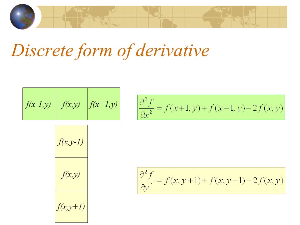 Spatial Filtering. - ppt video online download Derivative Of X 2 Y 2 1