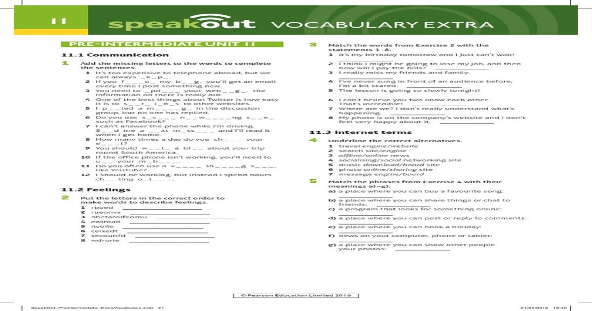 Speakout 2nd Edition Respuestas - minamlismapa Speakout Intermediate 2nd Edition Answer Key Pdf