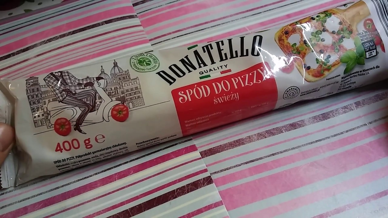 Spód do pizzy Donatello, 400 g - Produkt z Biedronki - YouTube Spod Do Pizzy Biedronka Cena