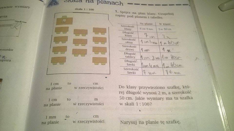 Spójrz na plan klasy.Uzupełnij zapisy pod planem i tabelkę.Całe na Spójrz Na Plan Klasy Uzupełnij Zapisy Pod Planem I Tabelkę