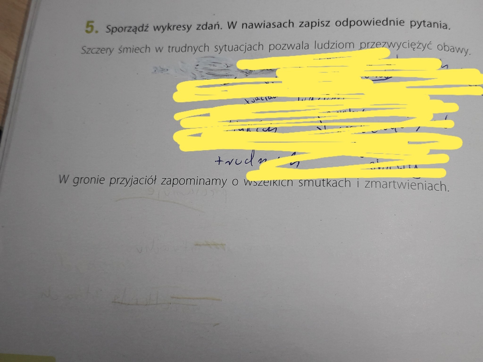 Sporządź wykresy zdań. W nawiasach zapisz odpowiednie pytania.Szczery Sporządź Wykresy Zdań W Nawiasach Zapisz Odpowiednie Pytania