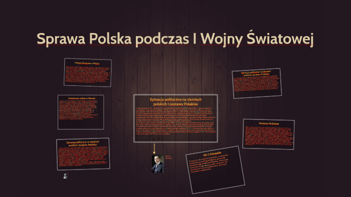 Sprawa Polska Na Poczatku I Wojny Swiatowej