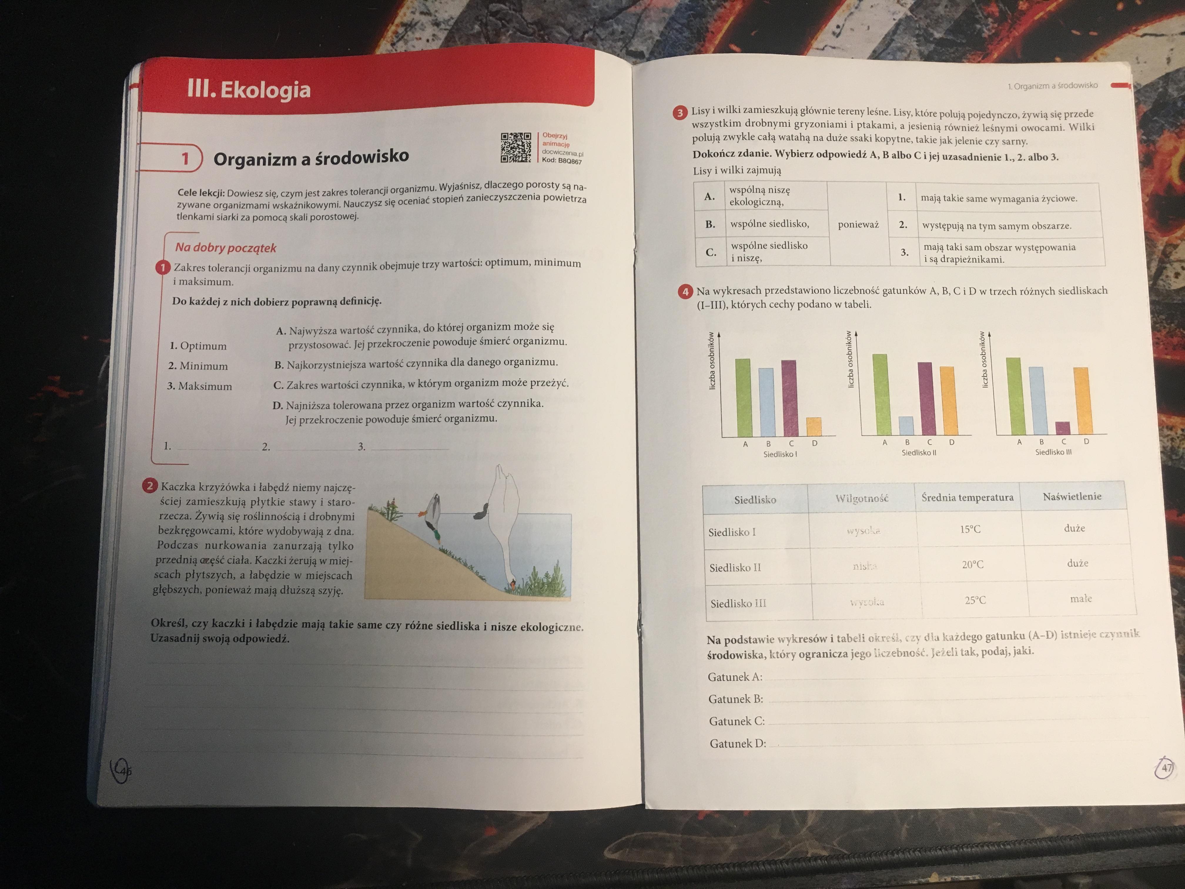 Sprawdzian Biologia Klasa 8 Ekologia - question Puls Zycia Klasa 5 Pdf