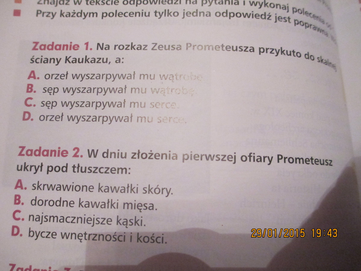 Sprawdzian kontrolny (świat mitów) klasa 5 - Zadane.pl Sprawdzian Z Mitologii Klasa 5