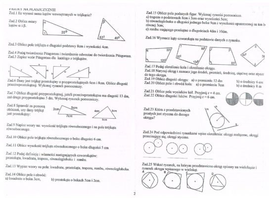 Sprawdzian Matematyka Klasa 6 Figury Geometryczne Rysunki Hd Figury Na Plaszczyznie Klasa 6 Sprawdzian Nowa Era