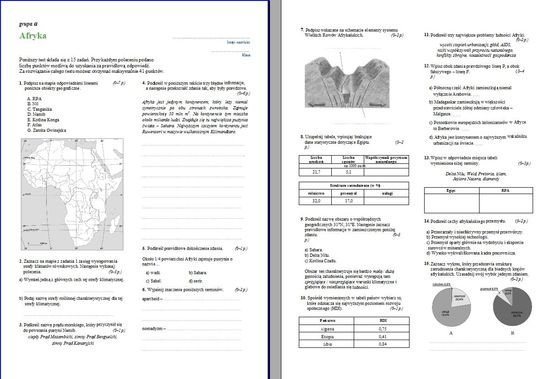 Sprawdzian Z Geografii Afryka Klasa 8 Pdf Sprawdzian Klasa 8 Geografia Sprawdzian Z Rosyjskiego Klasa 8 Dzial 3 Pdf