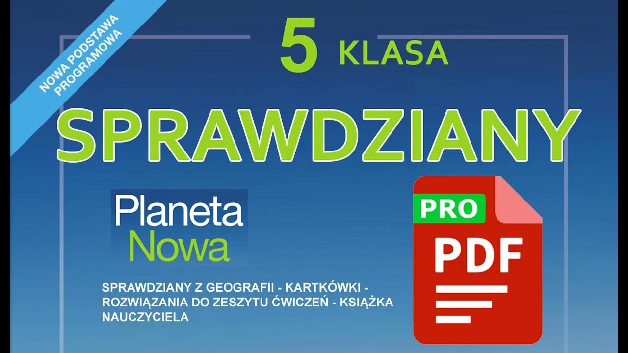 środowisko Przyrodnicze Polski Sprawdzian Pdf Klasa 7
