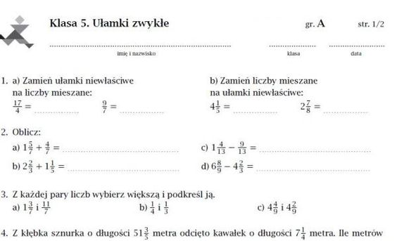Sprawdzian Z Matematyki Klasa 5 Liczby Naturalne - Mądry Matematyka Klasa 5 Wlasnosci Liczb Naturalnych Sprawdzian