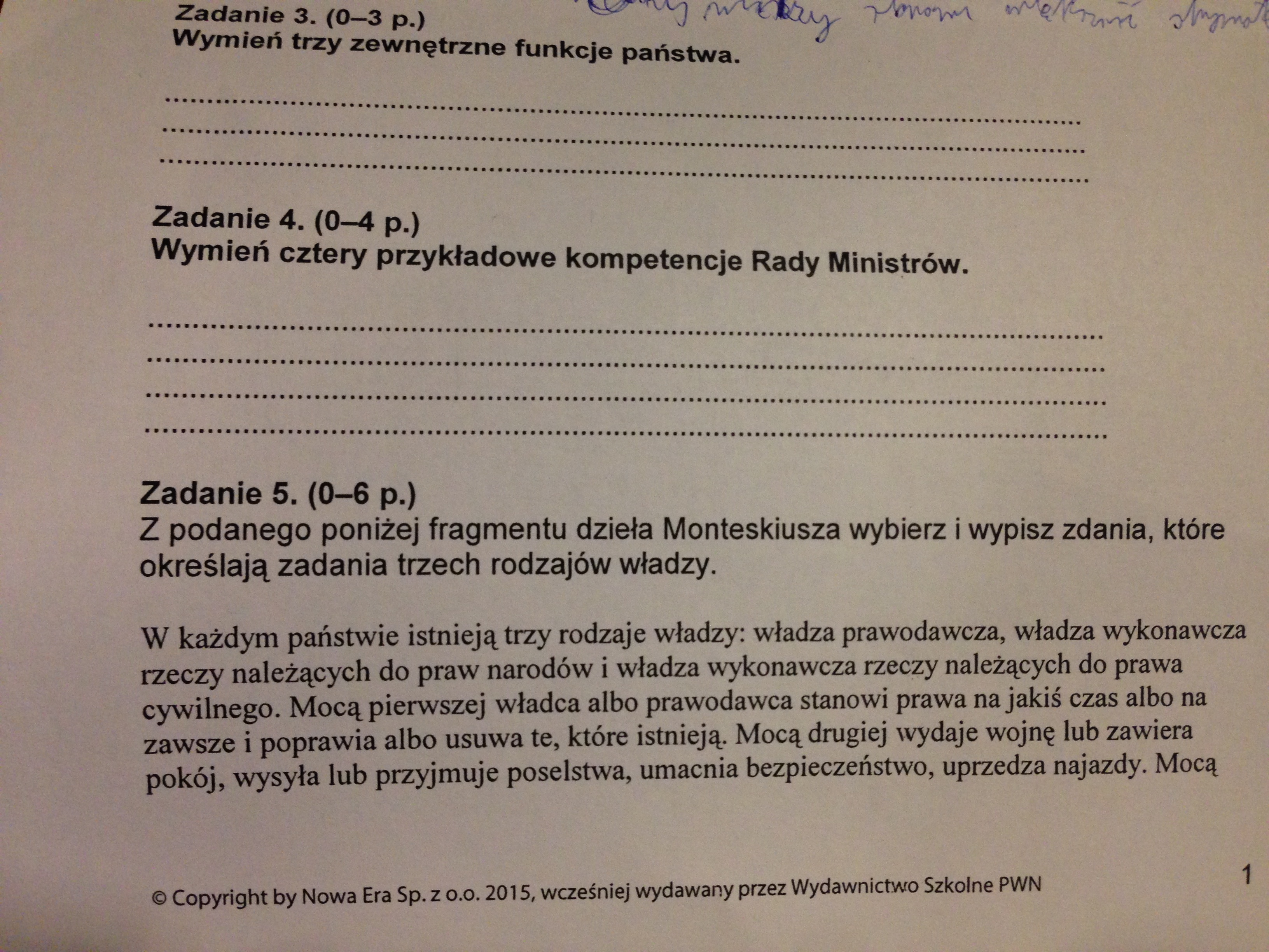 Sprawdzian z WOSU Prawo i ustrój RP - Brainly.pl Sprawdzian Z Wosu Ustrój Rzeczypospolitej Polskiej Odpowiedzi