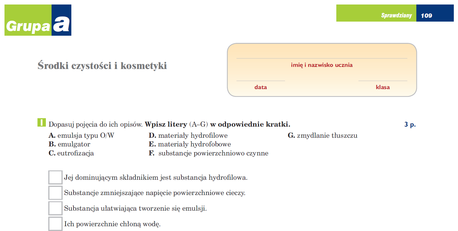 sprawdziany podstawówka gimnazjum liceum: To jest chemia, zakres Nowa Era Chemia Sprawdziany Liceum