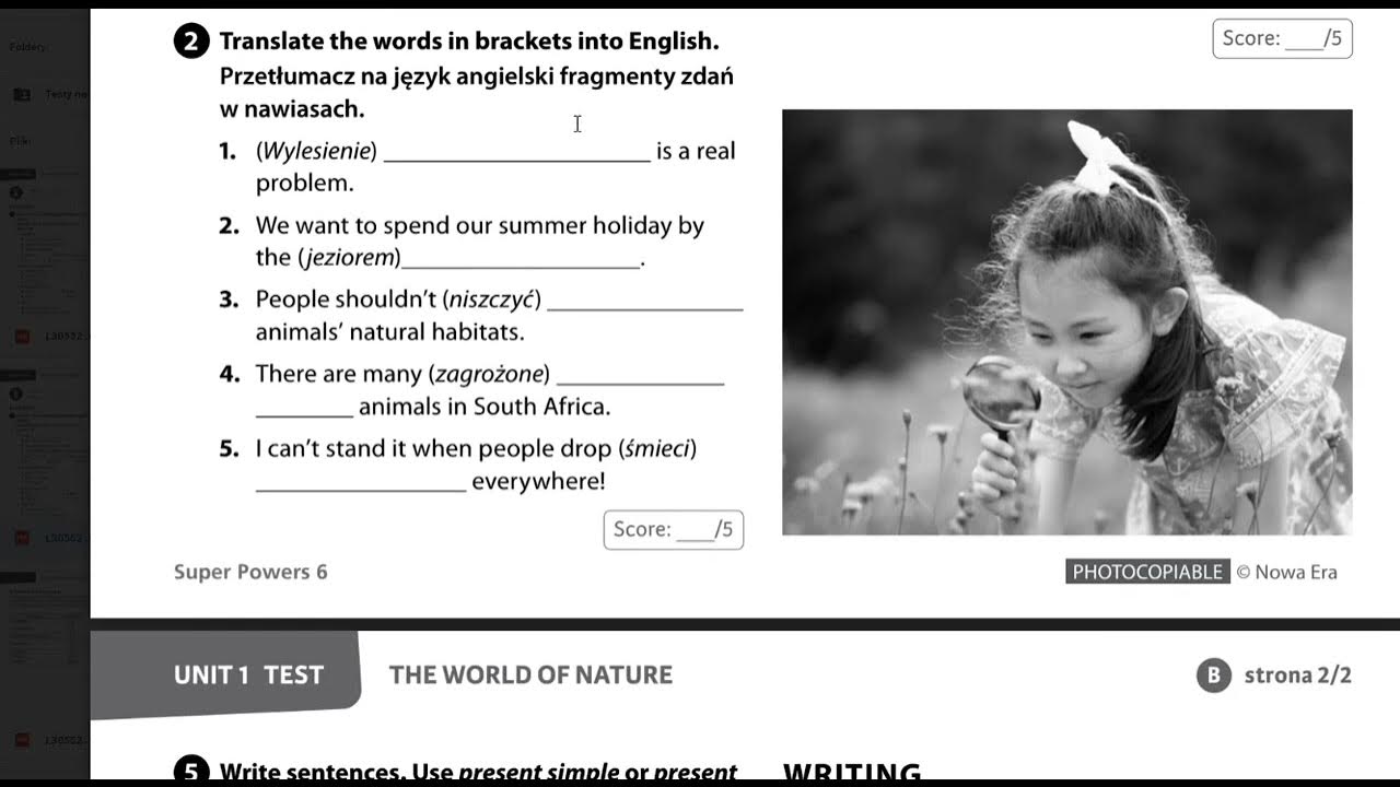 Sprawdziany SUPER POWERS 6 PDF TESTY - YouTube Tiger 3 Unit 1 Sprawdzian