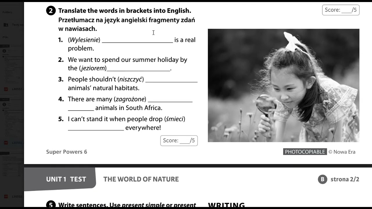 Sprawdziany SUPER POWERS 6 PDF TESTY - YouTube Test Angielski Unit 2 Klasa 6
