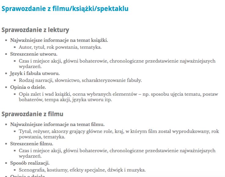 Przygotuj Się Do Napisania Sprawozdania Z Filmu Lub Spektaklu