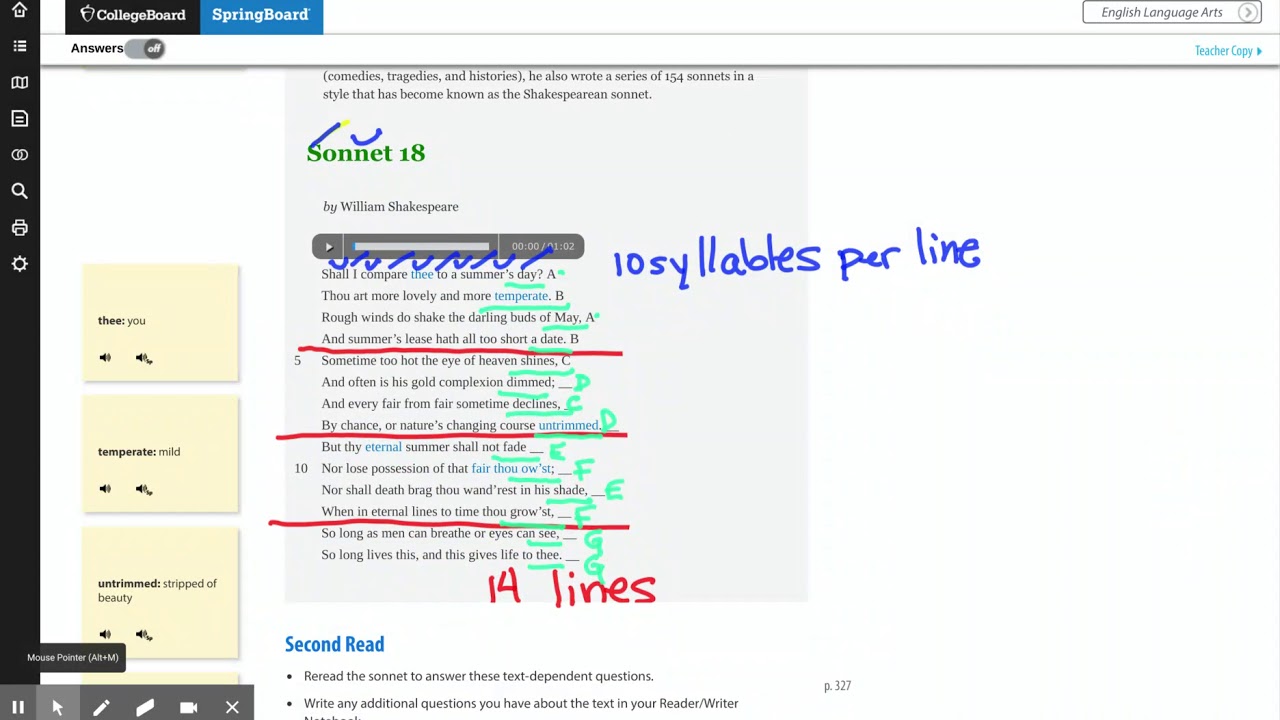Springboard - English Language Arts Grade 9 - YouTube Springboard English Language Arts English 3 Answer Key