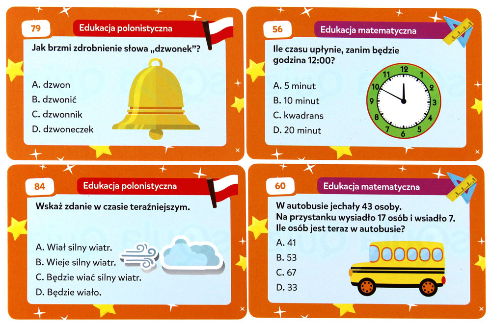 Squla Quiz - Klasa 2-3 » sklep GryPlanszowe.pl « gry dla dzieci quizy i Quizy Matematyczne Dla Klasy 2