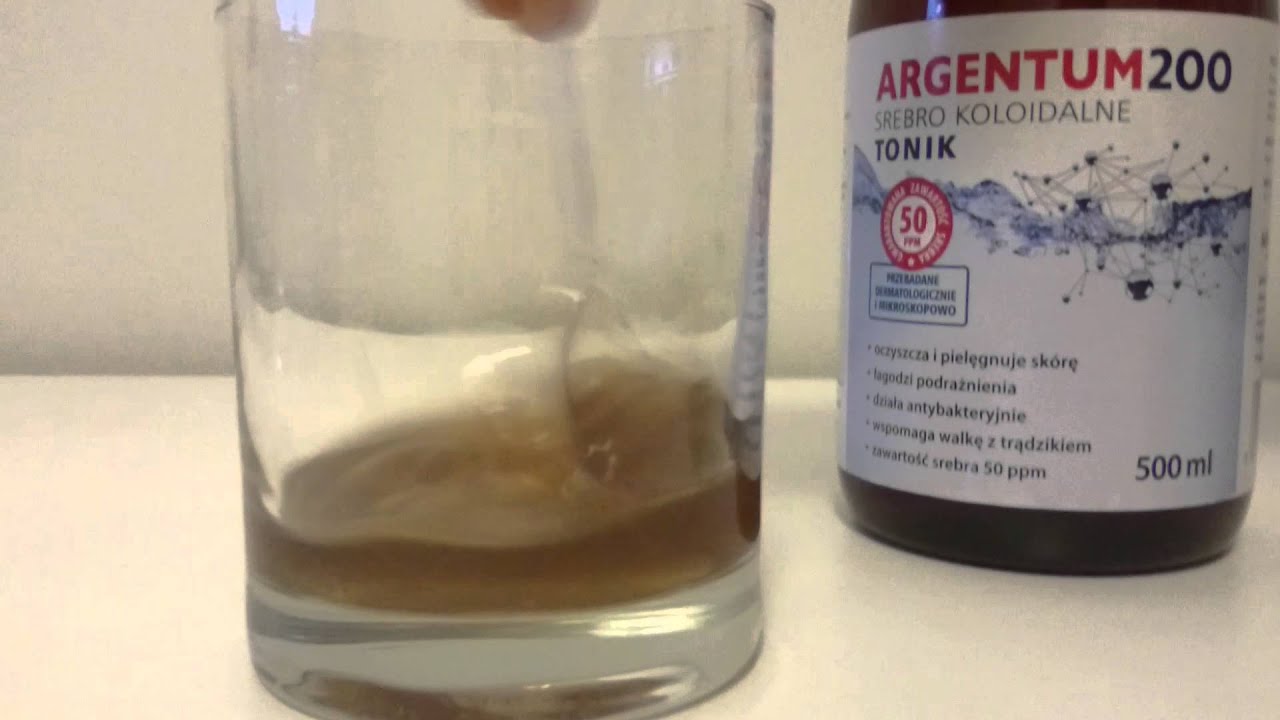 Srebro koloidalne Argentum200 test z solą kuchenną - YouTube Srebro Koloidalne Z Płaską Cząstką