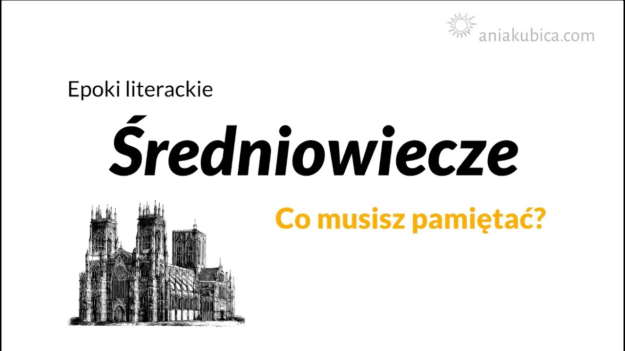 Literatura I Kultura średniowiecza Sprawdzian Wiadomości