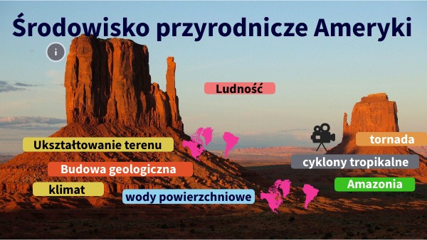 Środowisko przyrodnicze Ameryki środowisko Przyrodnicze Ameryki Kartkówka Klasa 8