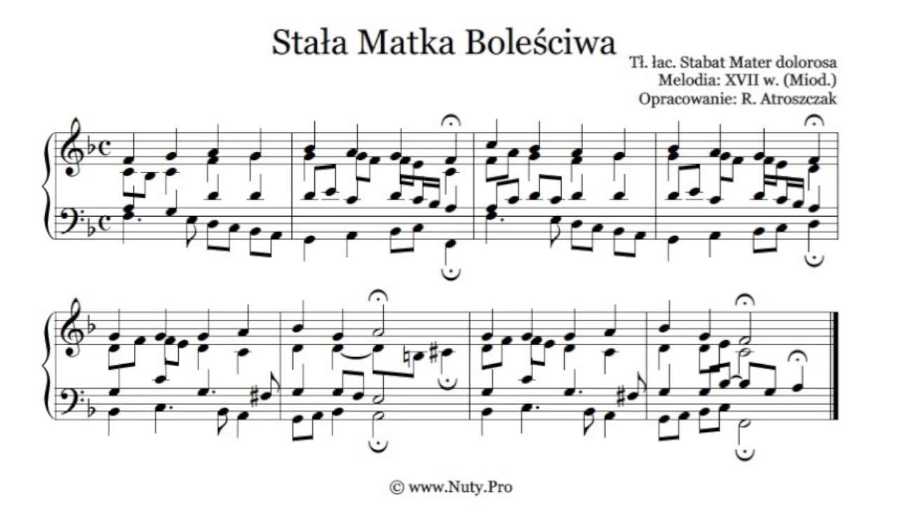 Matka Która Pod Krzyżem Stała Nuty Pdf
