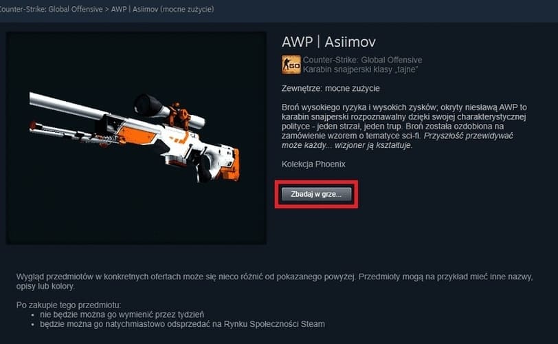 Jakosci Broni Cs Go Po Angielsku