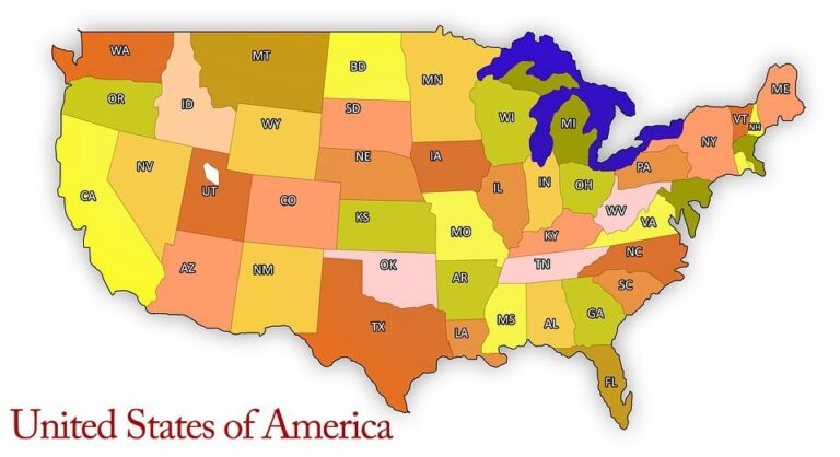 Stany w USA - ile stanów jest i co warto o nich wiedzieć? - EstaVisa.pl Stan W Usa Ze Stolicą W Lincoln