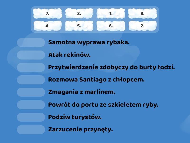 Stary Człowiek I Morze Plan Wydarzeń