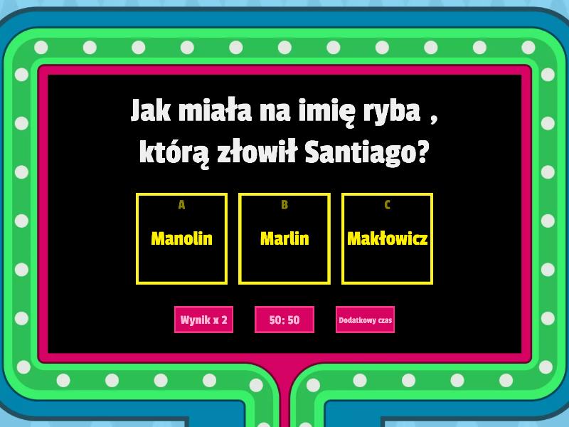 Test Z Stary Człowiek I Morze
