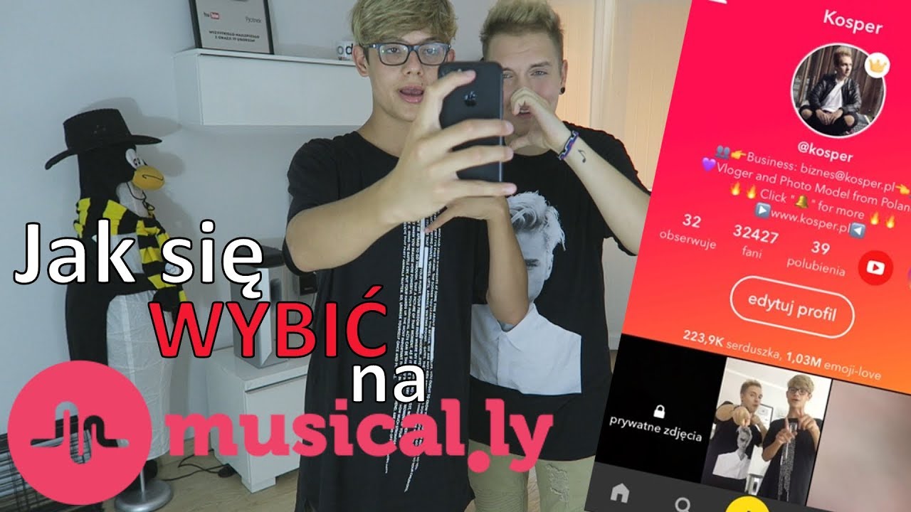 Stasio Janiszewski UCZY jak się WYBIĆ na Musical.ly! - YouTube Jak Zrobić Lajwa Na Musical Ly