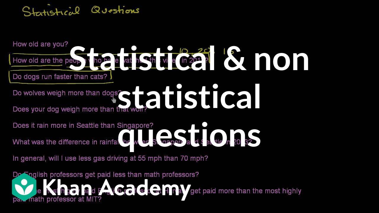 Statistical and non statistical questions | Probability and Statistics Annals Of The Institute Of Statistical Mathematics