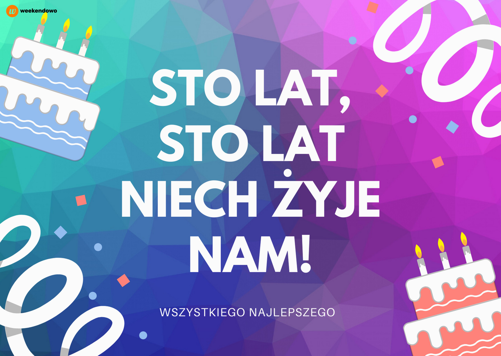 Sto lat kartka Sto Lat Na Urodziny Dla Faceta