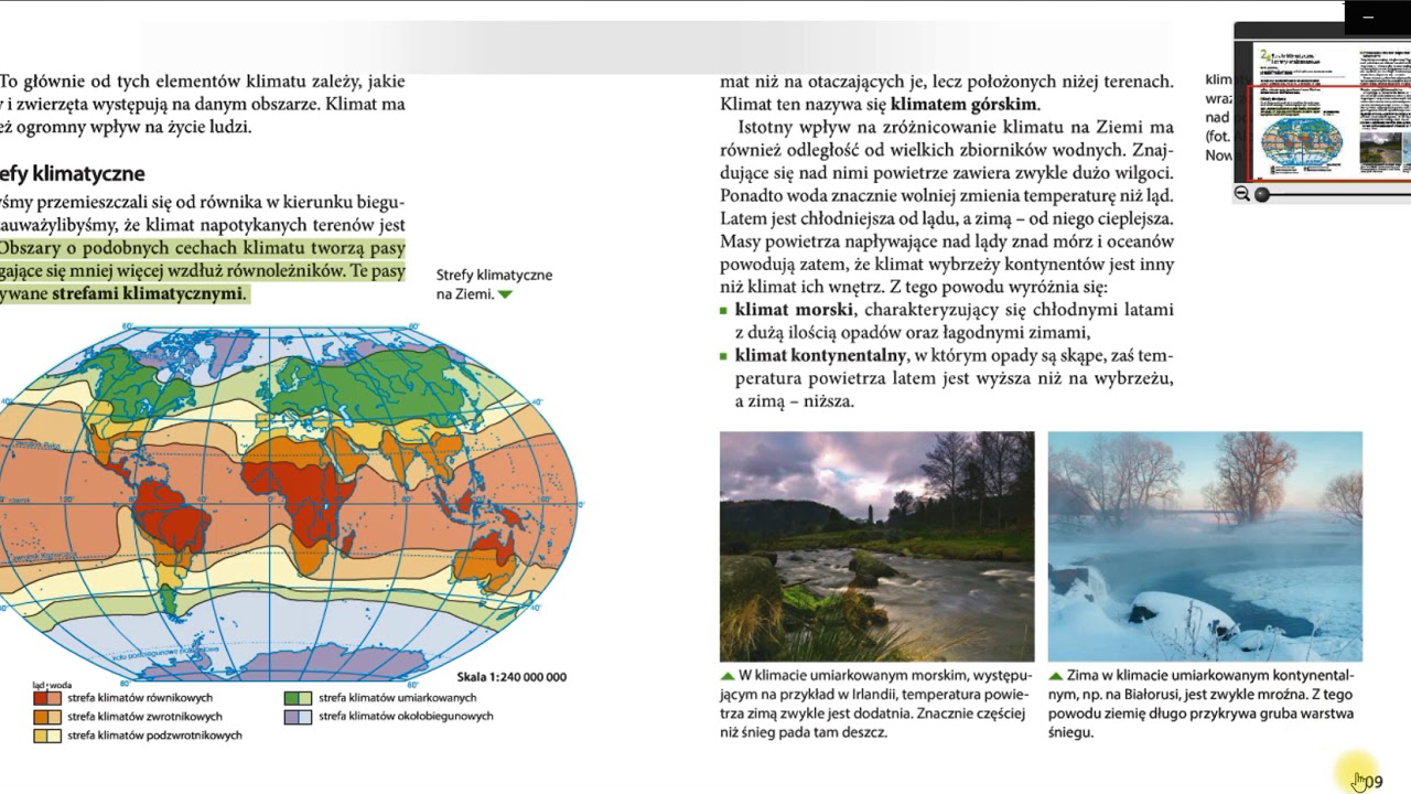 STREFY KLIMATYCZNE I STREFY KRAJOBRAZOWE - zdalne nauczanie - YouTube Podręcznik Do Geografi Klasa 8