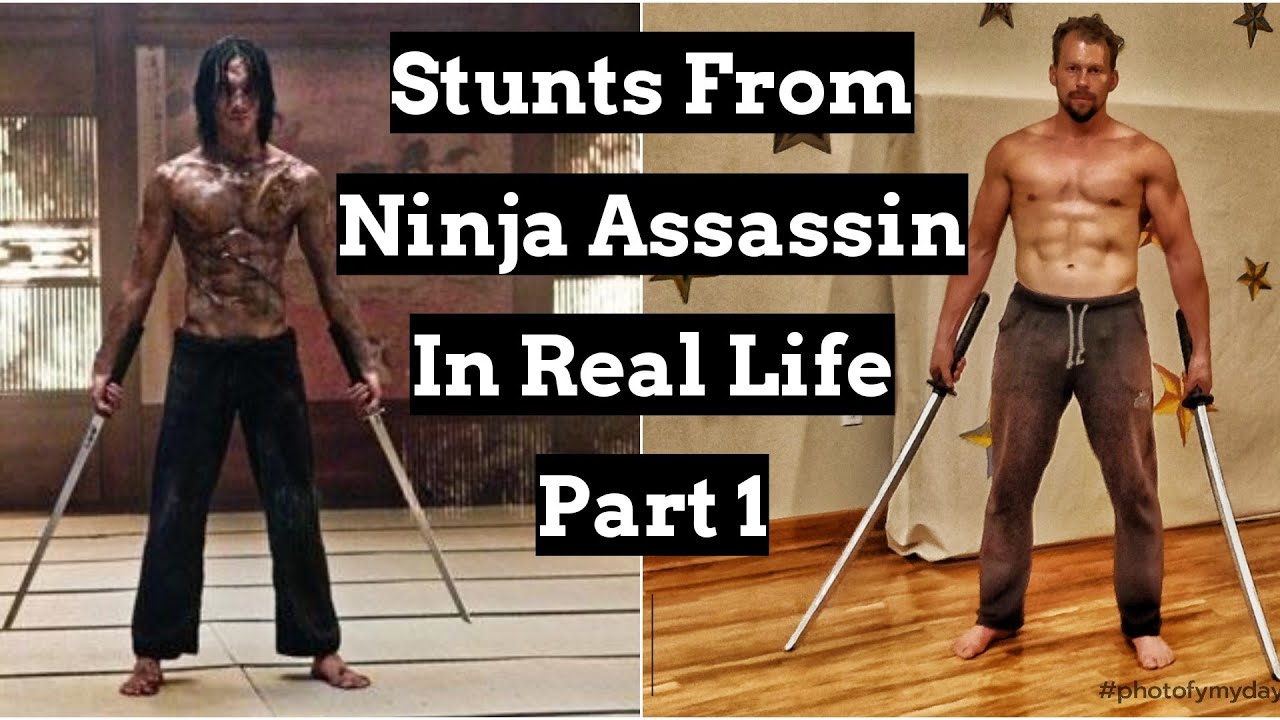 Stunts From Ninja Assassin In Real Life Part 1 (Staring Rain, Jung Ji How To Fight Like An Assassin In Real Life